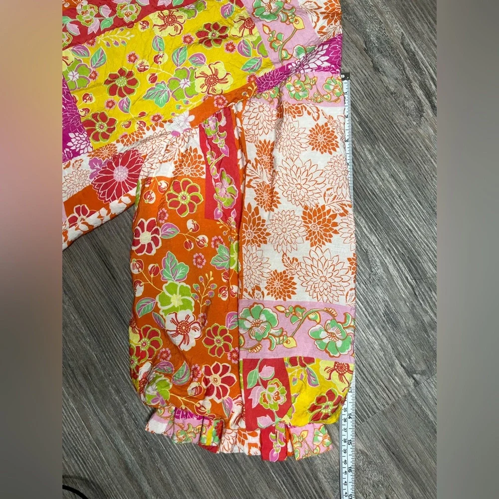 Fate Colorful Floral Blouse size medium - Picture 15 of 16